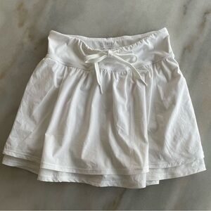 Z Supply White Athletic Skirt with Drawstring size S